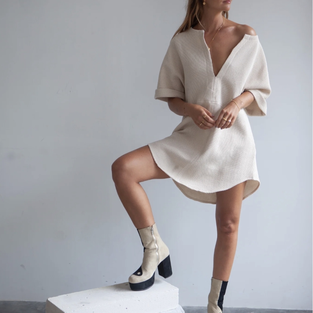 Balm wears Waffle Dress - Picture 1 of 9